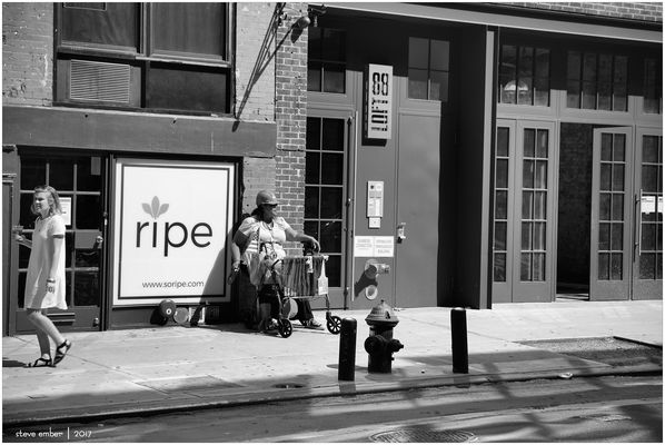 A Lower East Side Moment No.1 - A Ripe and Lofty Street Scene with Siamese Connection