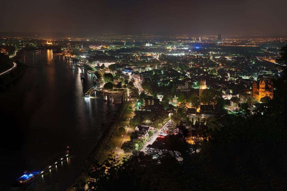 Andernach bei Nacht XXL Foto & Bild deutschland, europe, rheinland