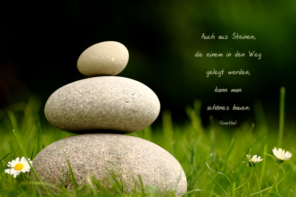 Auch aus Steinen... Foto & Bild karten und kalender, spezial Bilder