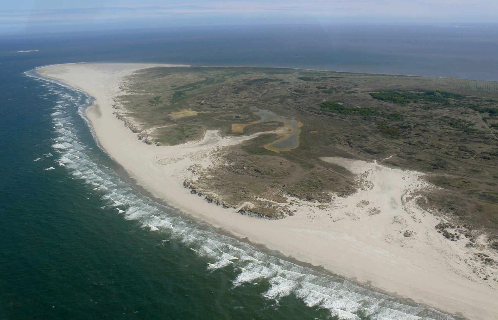 Borkum - Hooge Hörn, die Ostspitze der Insel, von oben Foto & Bild