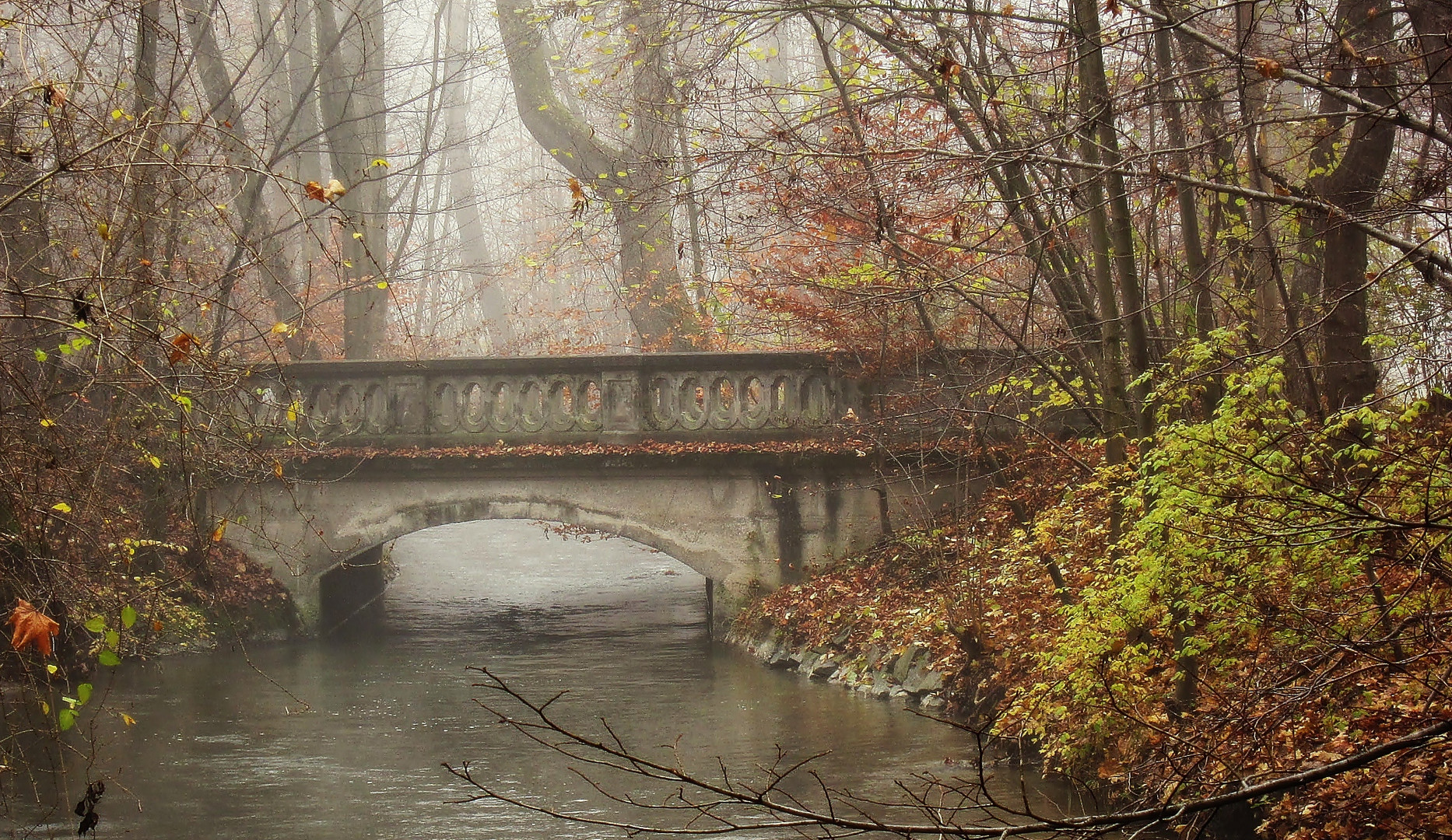 Brücke im Englischen Garten in München Foto & Bild