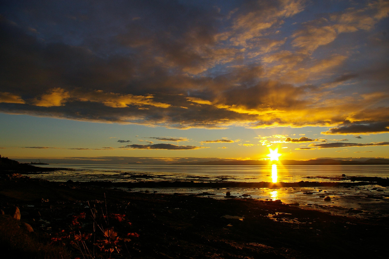 coucher de soleil (Rivière du Loup) photo et image paysages, ciel