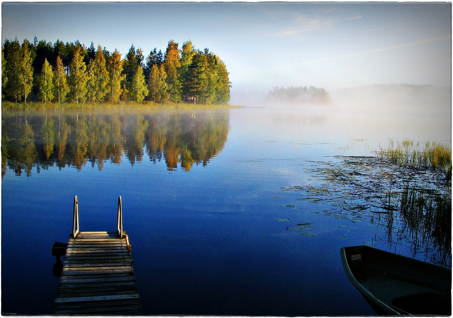 Die finnische Seenlandschaft Foto & Bild landschaft, bach, fluss