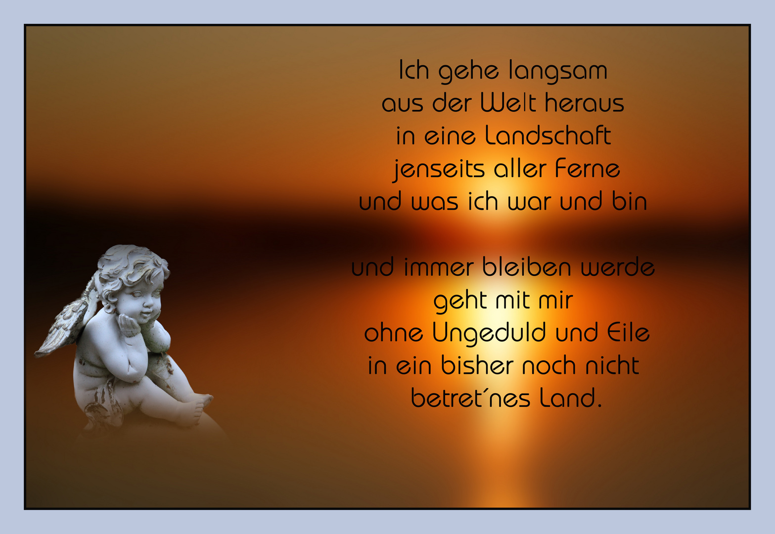 Die Zeit vergeht.. Foto &amp; Bild trauerkarten, trauer, allgemein Bilder auf
