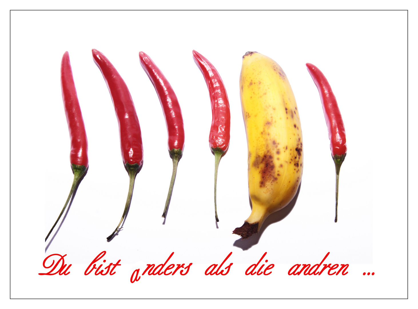 Du bist anders als die anderen Foto & Bild stillleben, essen & trinken, motive Bilder auf
