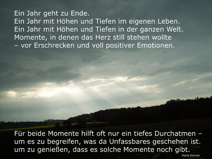 Ein Jahr geht zuende Foto & Bild karten und kalender, spezial