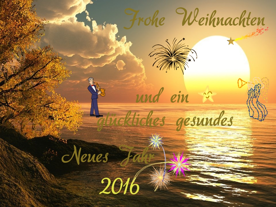 Frohe Weihnachten und ein glückliches Neues Jahr 2016 Foto & Bild
