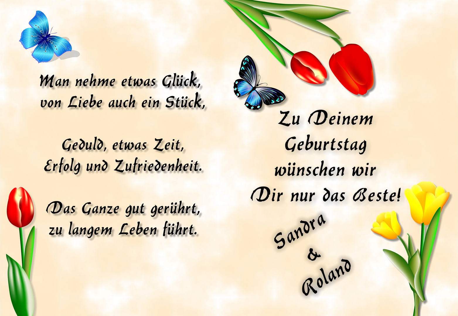Geburtstagskarte zum 49. Geburtstag (Innen) Foto & Bild karten und