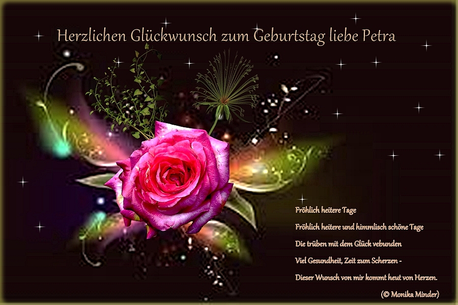 Herzlichen Glückwunsch liebe Petra Foto & Bild spezial, geburtstag