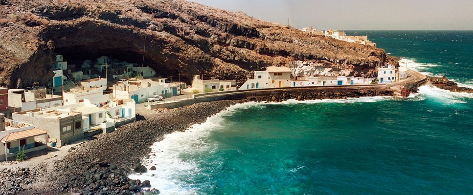 Höhlendorf an der Calle Toninas am Barranco Arriba bei Gu?imar - Tenerife / Sur