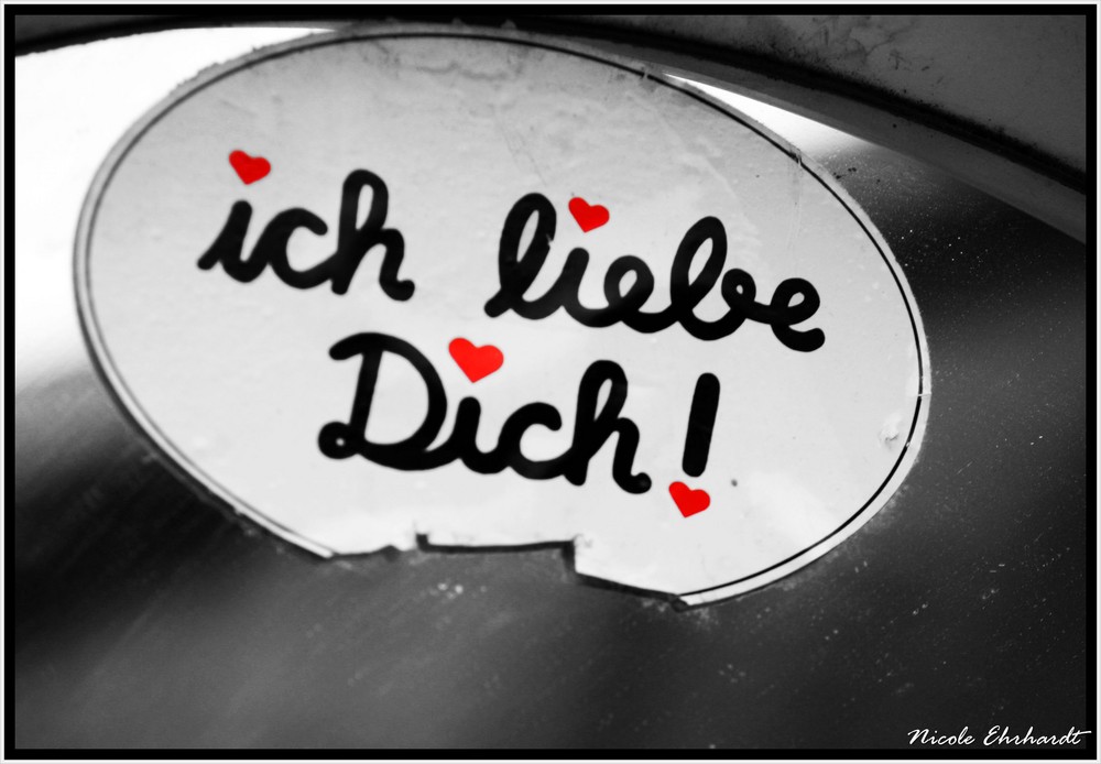 Ich liebe Dich! Foto & Bild emotionen, liebe, kunterbunt Bilder auf