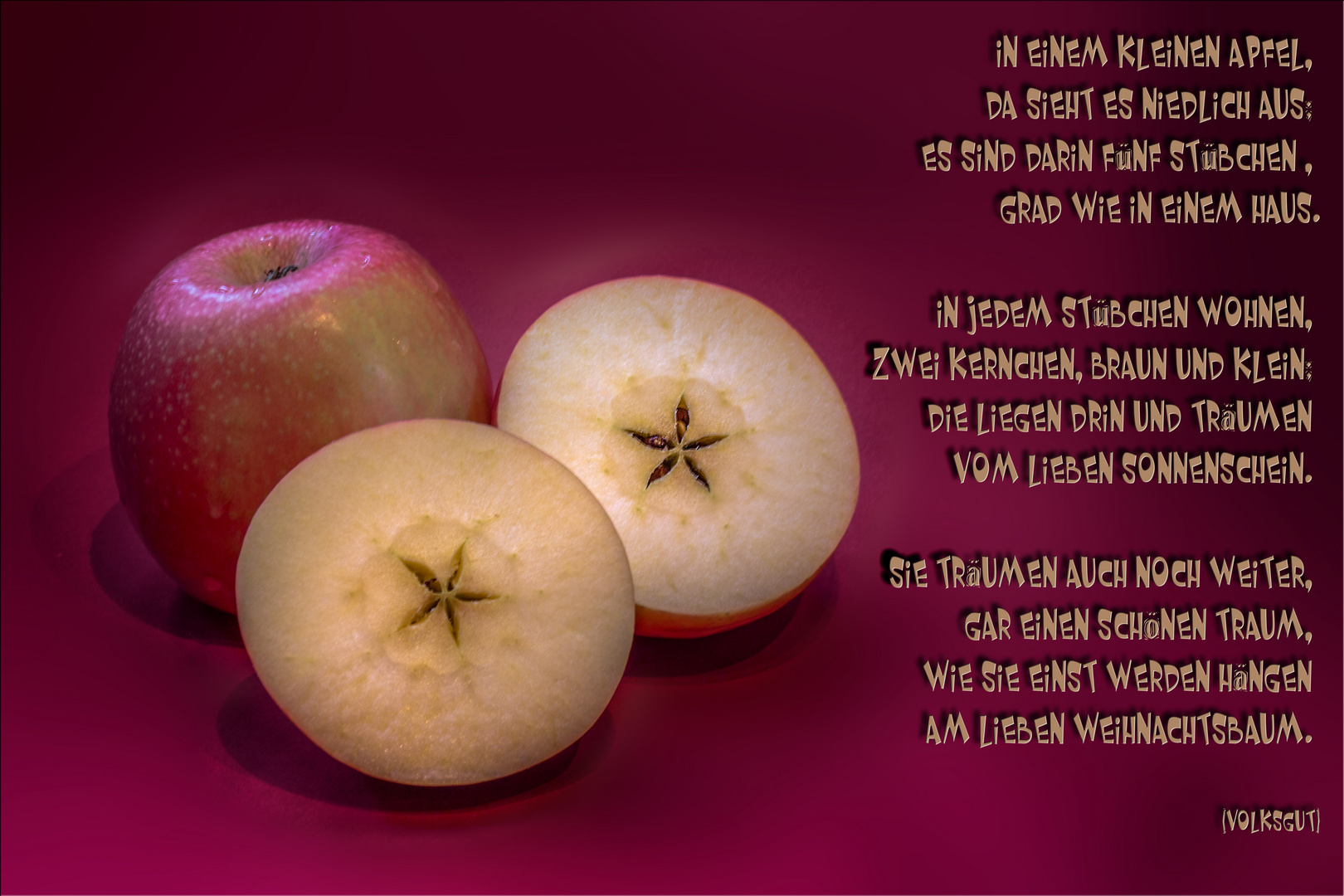 In einem kleinen Apfel. Foto & Bild pflanzen, pilze & flechten