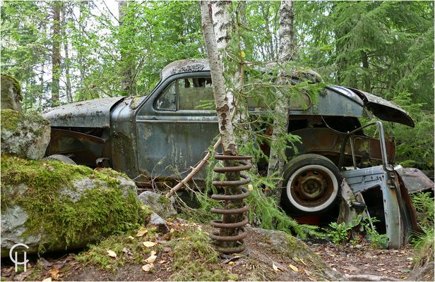 Ivanssons Bilskrot oder auch der Autofriedhof von Bastnäs