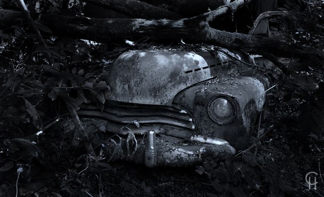 Ivanssons Oldtimer Autofriedhof Bilskrot Car Cemetery Bastnäs Sweden