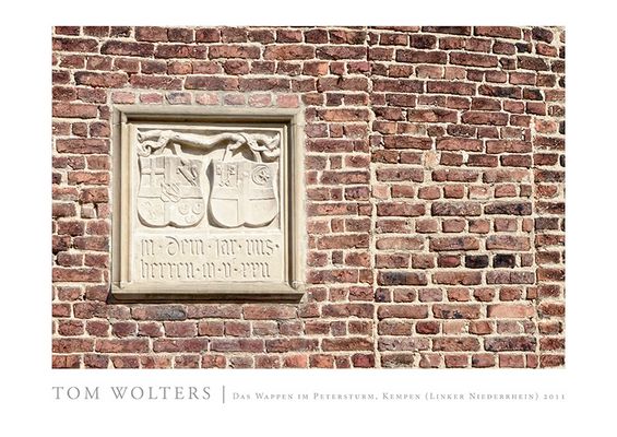 Kempen Poster | Wappen im Peterturm, Kempen (Linker Niederrhein) 2011