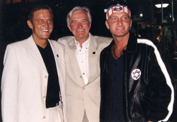 Künstler Manager Klaus Dieter Schmidt mit Vater Michael Schmidt und Mario Schmidt in Los Angeles