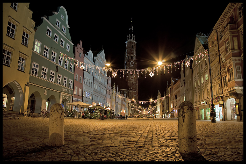 Weihnachten Landshut 2022 Landshuter Altstadt zur Weihnachtszeit Foto & Bild gratulation und
