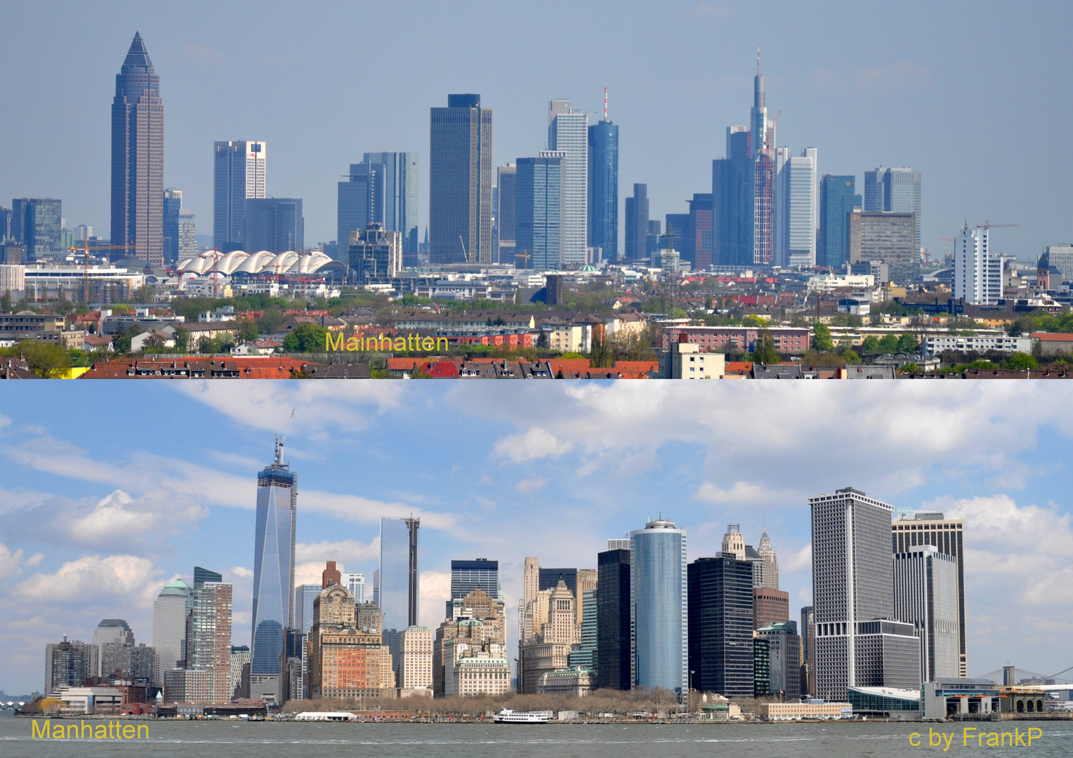 Mainhattan und Manhattan Foto & Bild architektur, stadtlandschaft