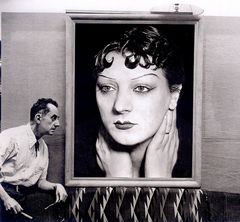 Man Ray - con un ritratto di Kiki de Montparnasse del 1930, Parigi 1954