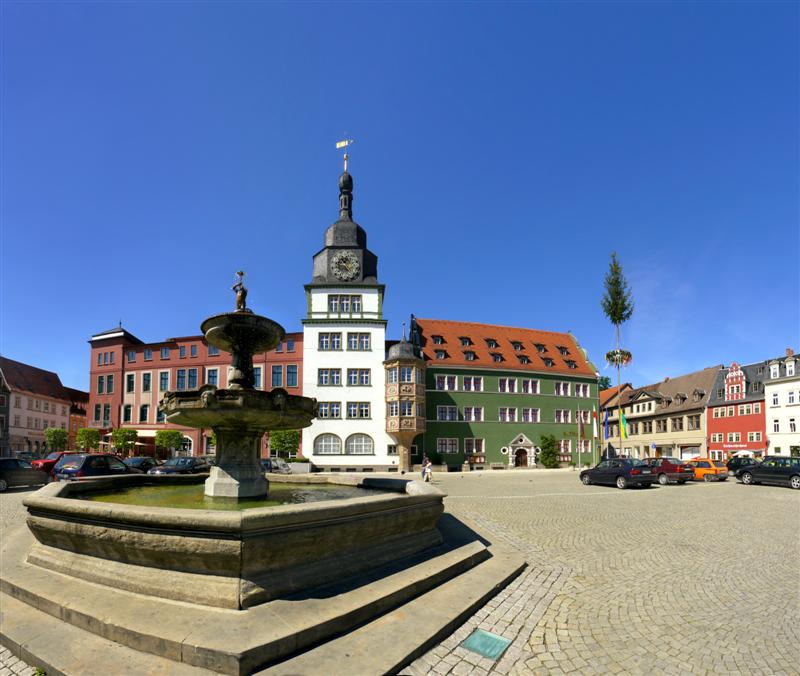 Marktplatz & Rathaus Rudolstadt Foto & Bild deutschland, europe