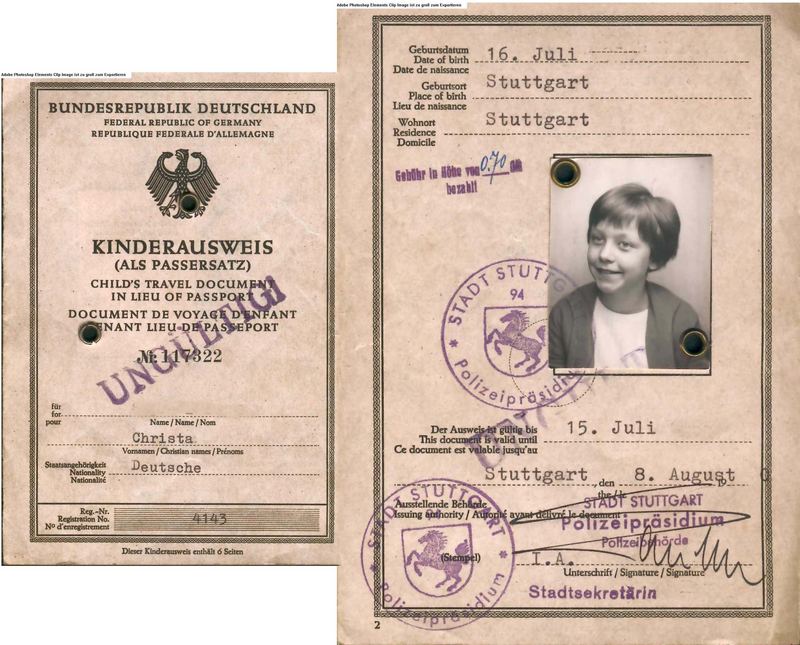 Wie Lange Dauert Ein Kinderausweis Mein Kinderausweis - ich war damals 10 Jahre alt Foto & Bild | alte