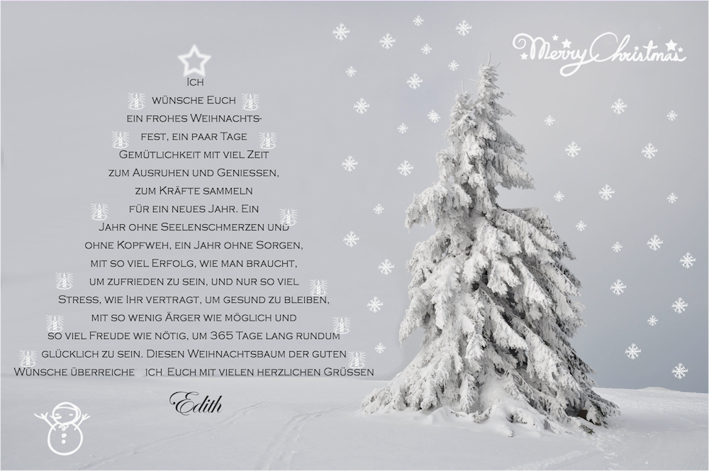 mein Weihnachtsbaum für Dich Foto & Bild gratulation und feiertage