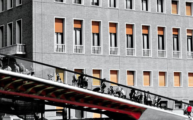 Mostra online di Salvatore Orfino "Venezia nel cuore" - 9. Il ponte di Calatrava - Dettaglio