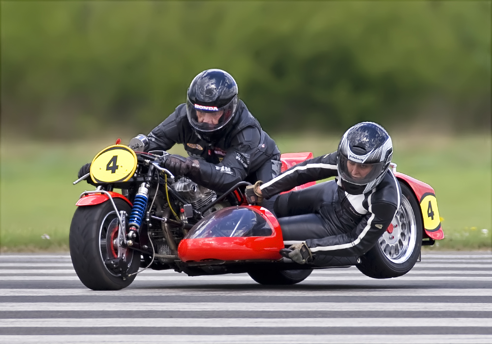 Motorrad Gespann Honda 2 Foto & Bild sport, motorsport, historische