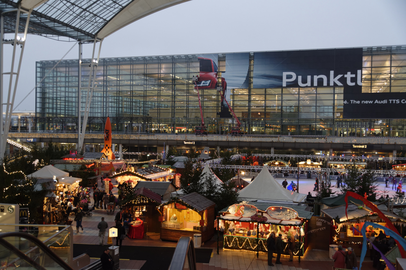 Weihnachtsmarkt Flughafen München Kostenlos Parken www.fotocommunity.de