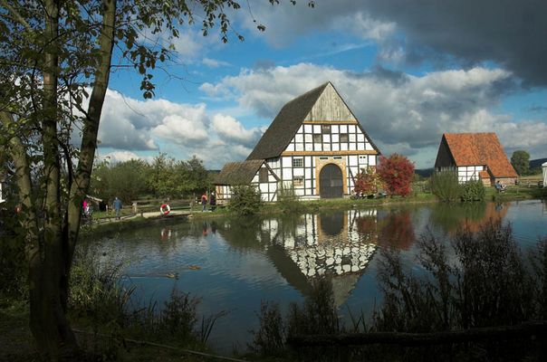 Paderborner Dorf im Westfälischen Freilichtmuseum bäuerlicher Kulturdenkmale Detmold