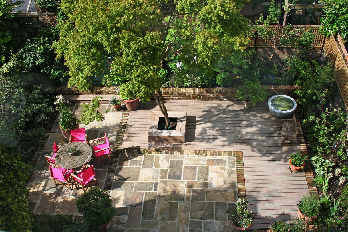 Primrose Hill Kleiner Garten hinterm Haus Foto & Bild