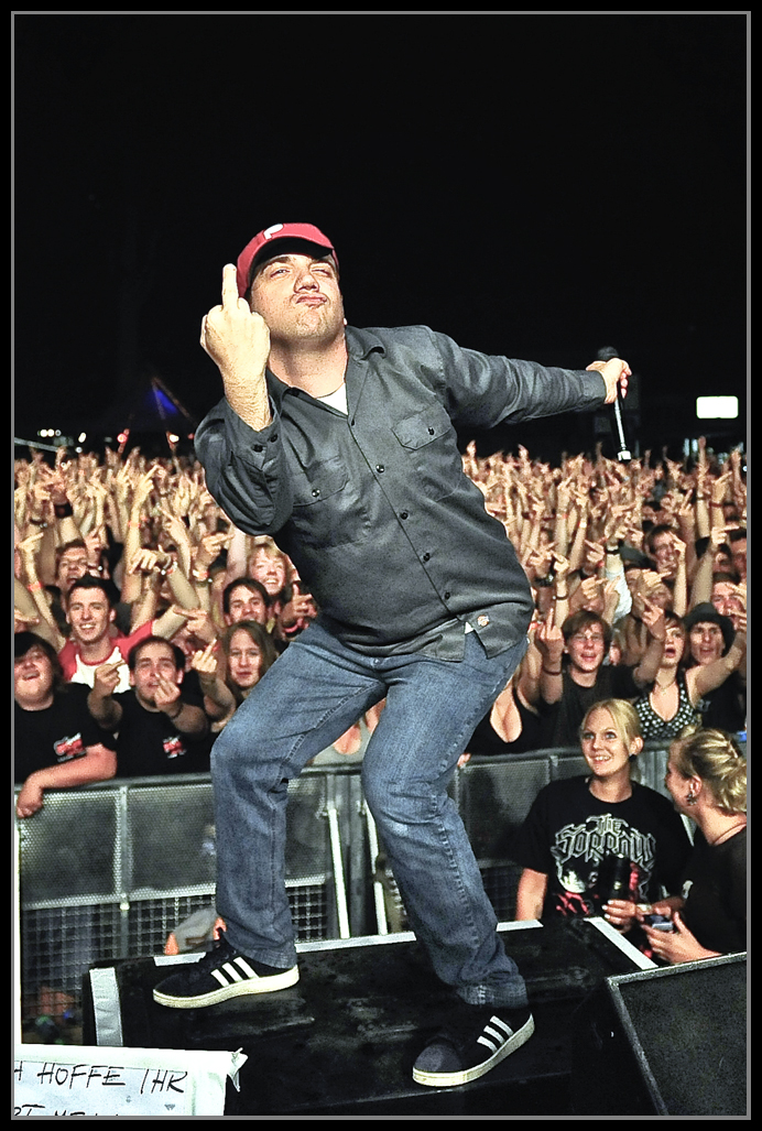 Sänger Jimmy Pop von der Bloodhound Gang Foto & Bild kunstfotografie & kultur, musik & konzert