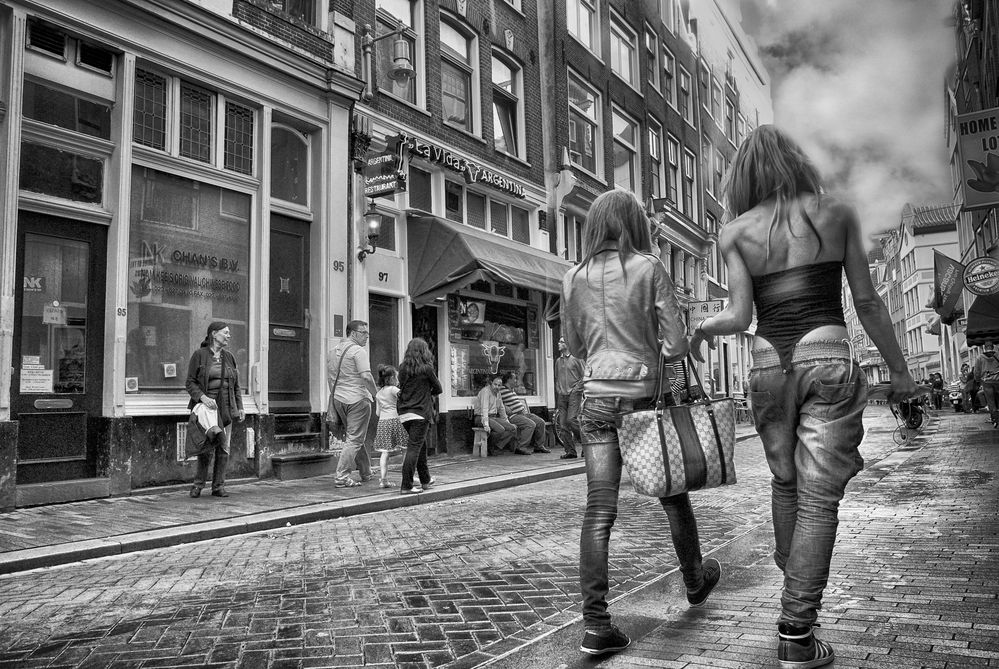 Street Walkers in Fashion photo & image people, lgbt, street