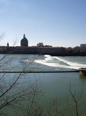 Toulouse 8 - La chaussée du Bazacle sur la Garonne – Der Bazacle Damm auf der Garonne