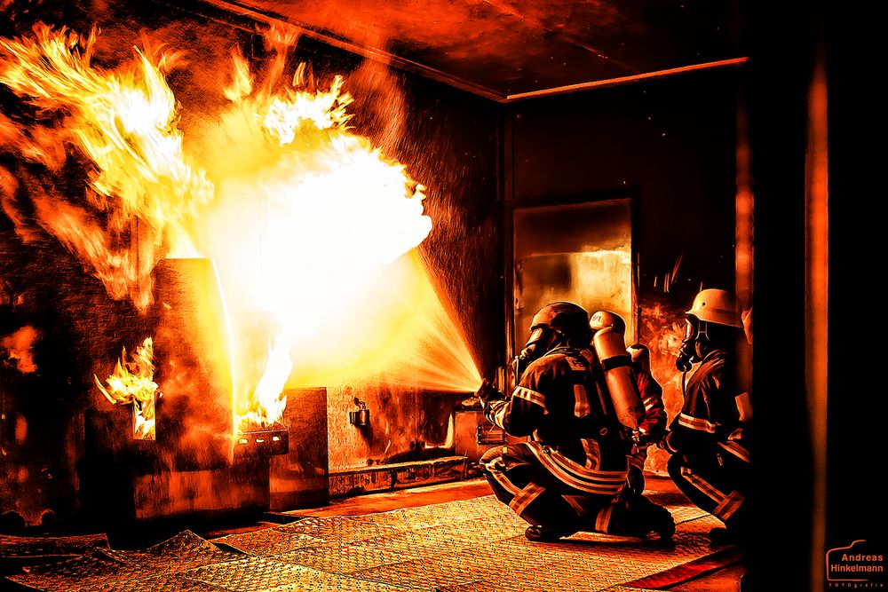 Training im Brandraum Foto & Bild | reportage dokumentation