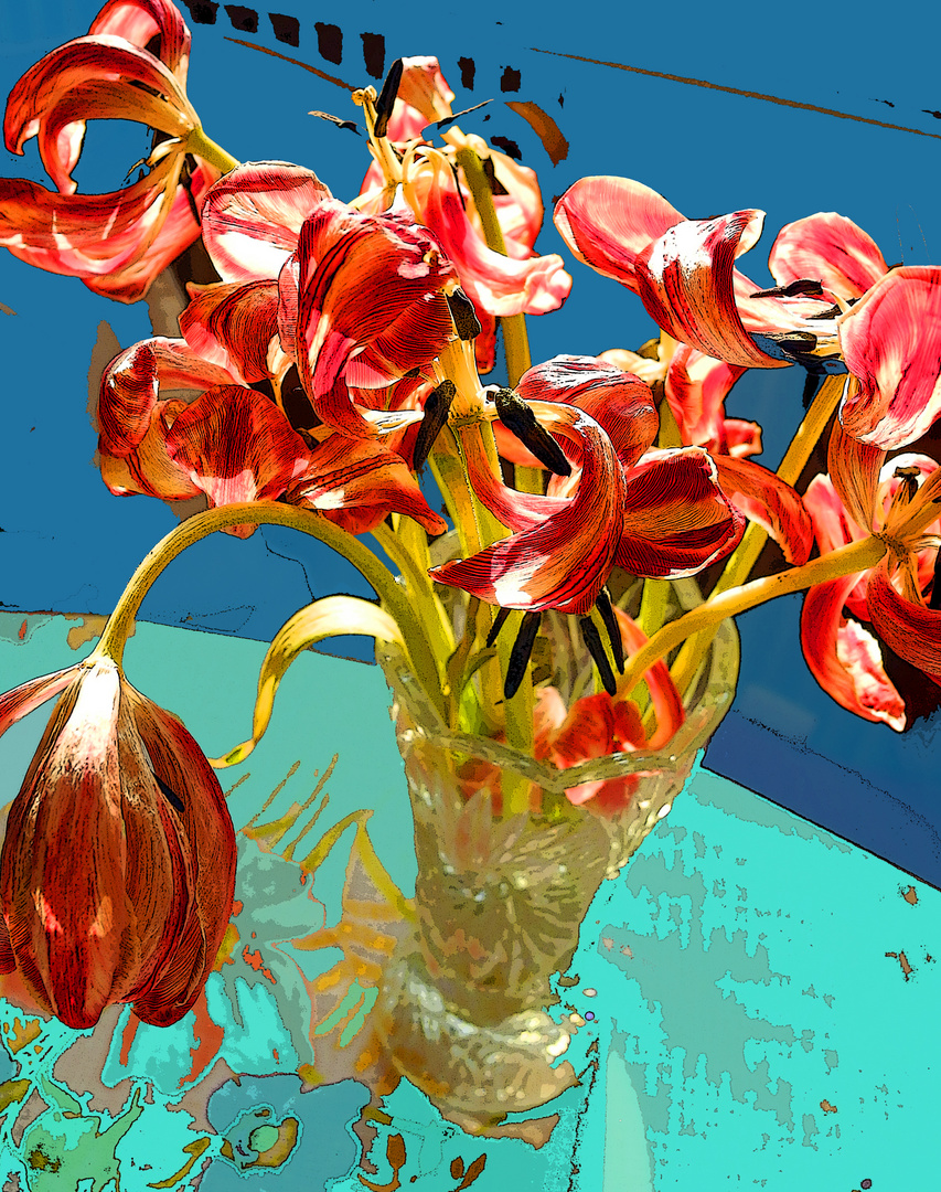 Verwelkte Tulpen Foto & Bild | kunstfotografie & kultur, motive Bilder