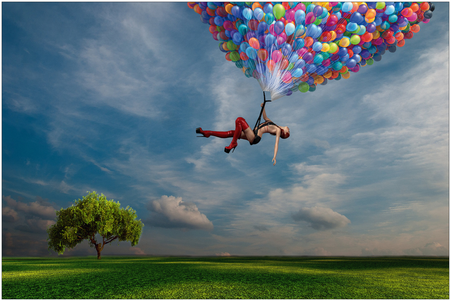 viele Luftballons Foto & Bild | fotomontage, composing , digiart Bilder