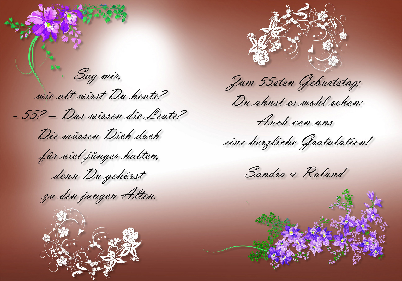 Geburtstag 55 Geburtstag 55