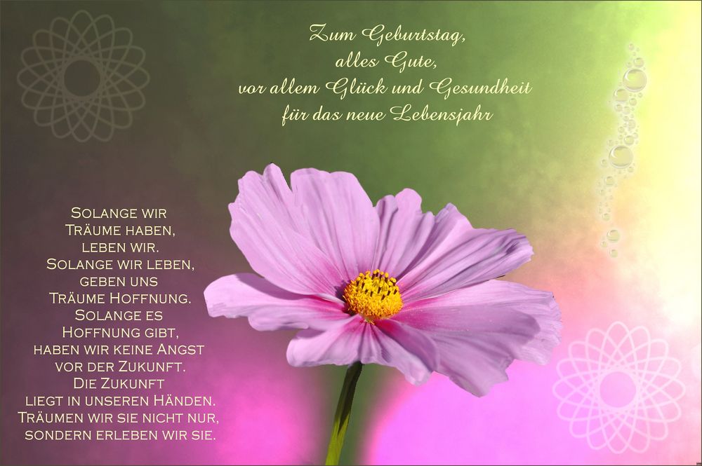 zum Geburtstag... Foto & Bild spezial, geburtstag, glückwünsche