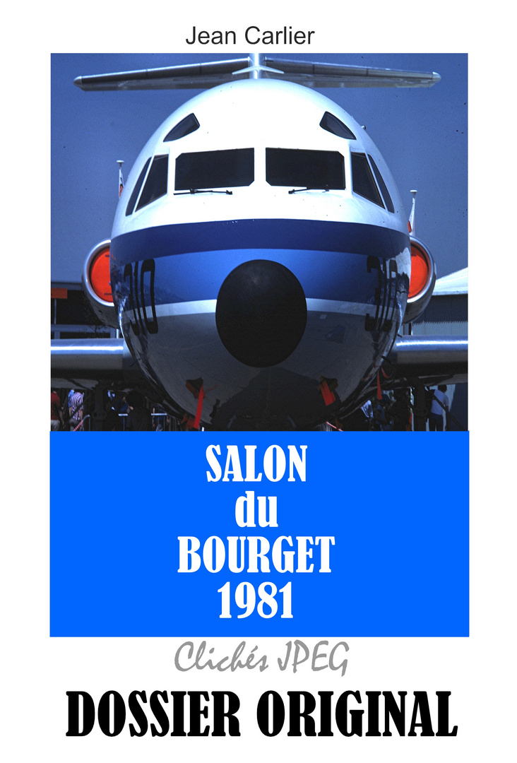 00 SALON DU BOURGET 1981 PAGE DE GARDE DOSSIER ORIGINAL