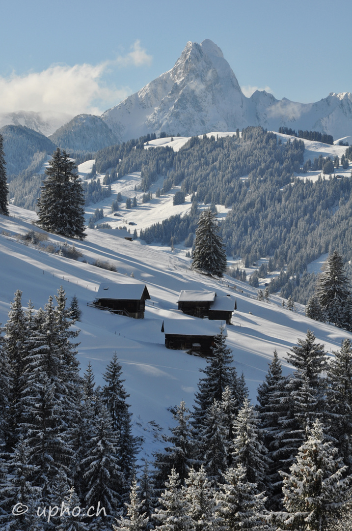 00180-2: Wintertag im Turbachtal mit Gummfluh