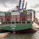 CSCL GLOBE im Hamburger Hafen