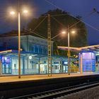 0070SC-75SC Bahnhof Bückeburg Nacht Panorama