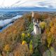 Luftbildpanorama - Hohensyburg, Hengsteysee aerial picture Hohensyburg