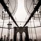 Brooklyn Bridge on a rainy day