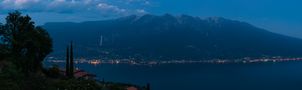 Abendstimmung am Monte Baldo ( Gardasee ) von Conning02