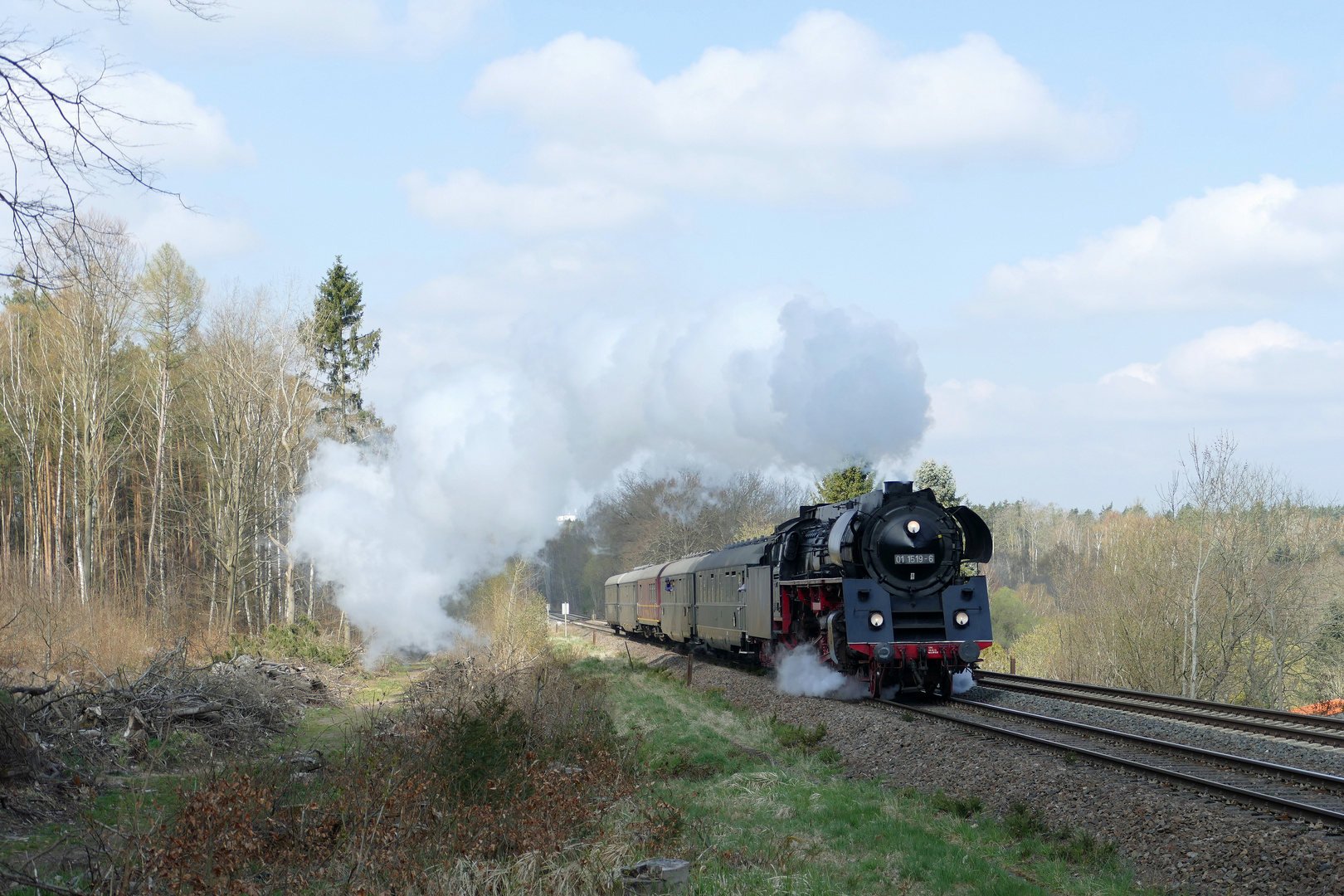 01 1519 auf der Holzlandbahn