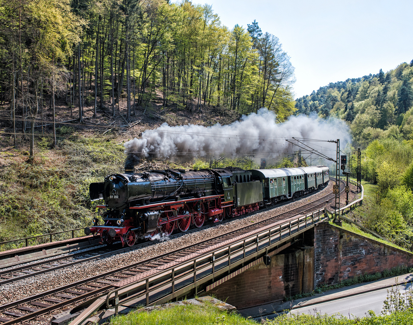 01 202 auf der Pfalzbahn - I -