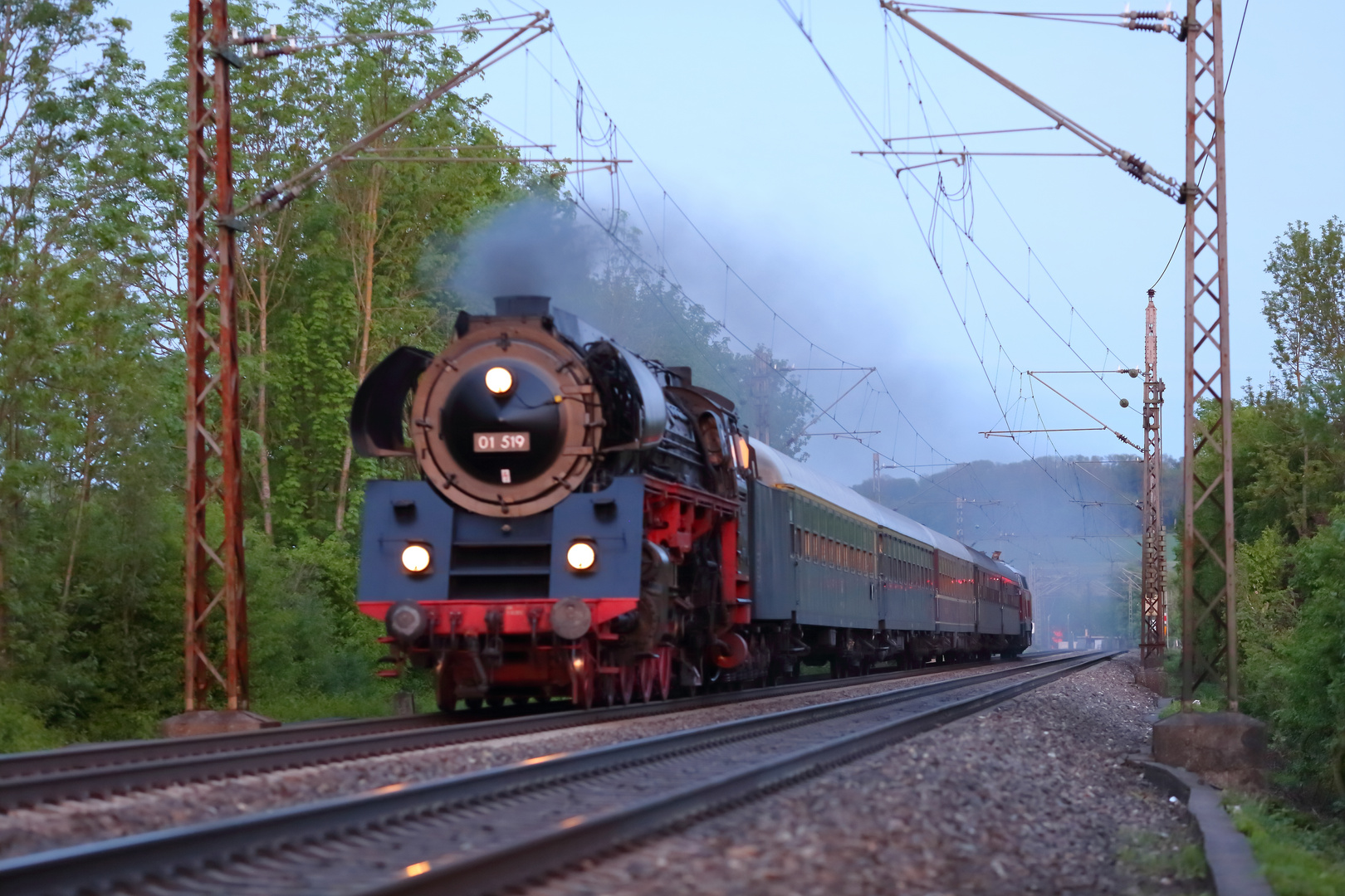 01-519 auf der Rückfahrt nach Stuttgart