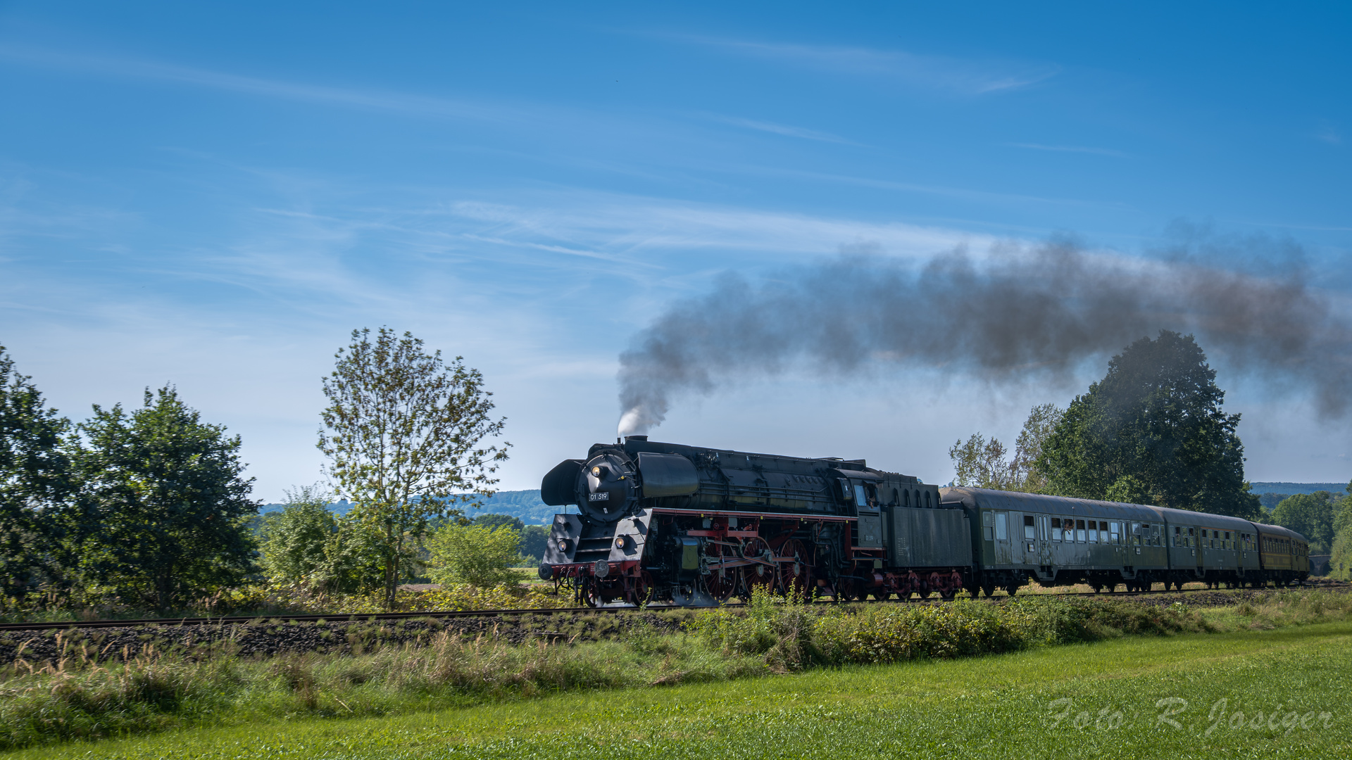 01 519 auf der Schiefen Ebene